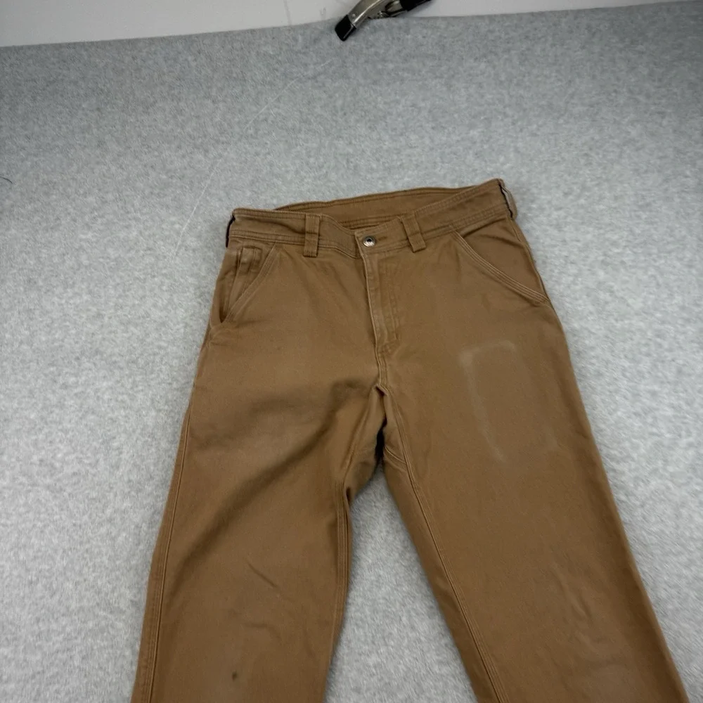 Duluth Flex Fire Hose 5 Pocket‎ Pants Mens 31x31 Tan Slim Fit Stretch workwear